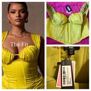 PrettyLittleThing Plus Corset Top – Size 16 (NWT!) 💛